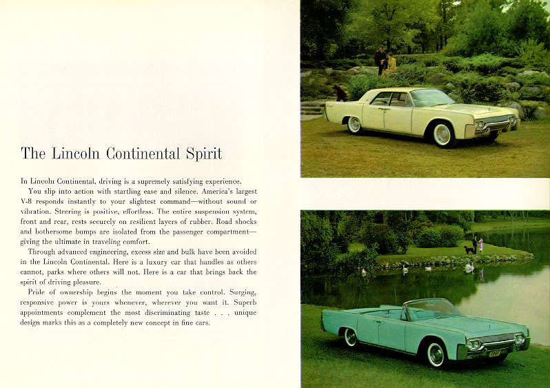1961 Lincoln Continental Brochure Page 7